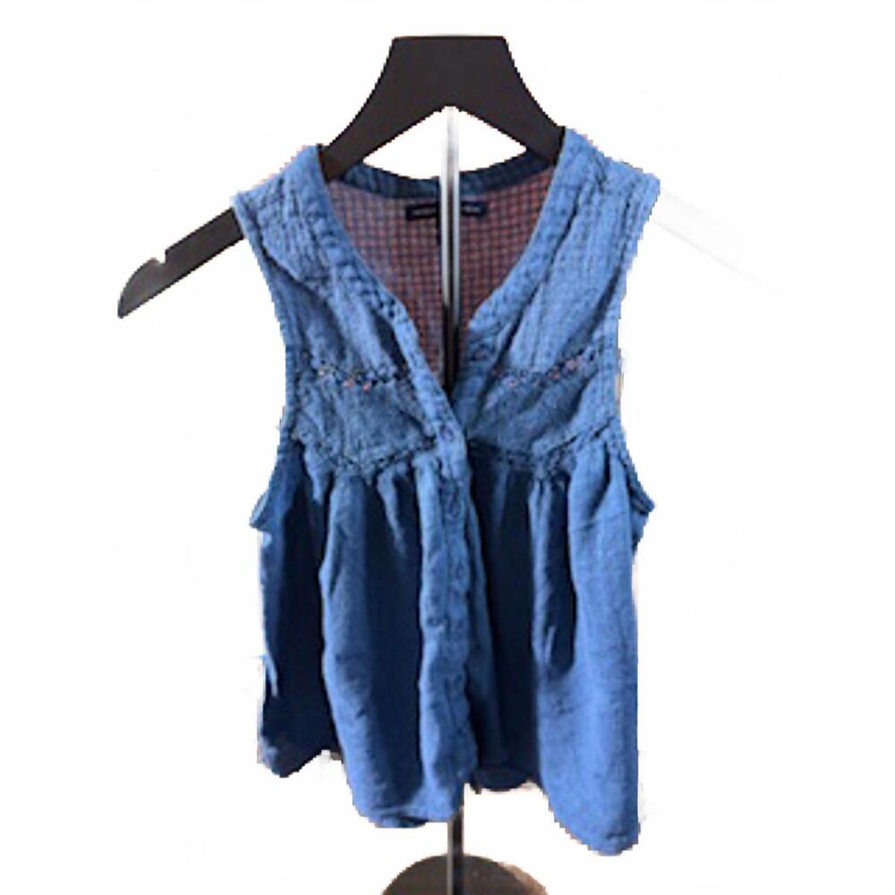 American Eagle‎ Outfitters Blue Textured Tank Top XS